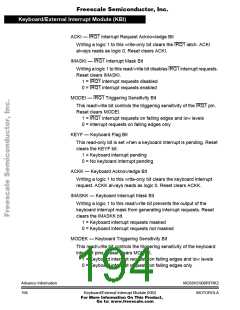 浏览型号68HC908RFRK2的Datasheet PDF文件第194页