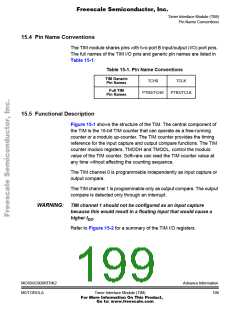 浏览型号68HC908RFRK2的Datasheet PDF文件第199页