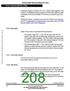 浏览型号68HC908RFRK2的Datasheet PDF文件第208页