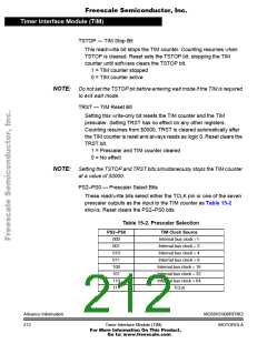 浏览型号68HC908RFRK2的Datasheet PDF文件第212页