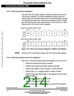 浏览型号68HC908RFRK2的Datasheet PDF文件第214页