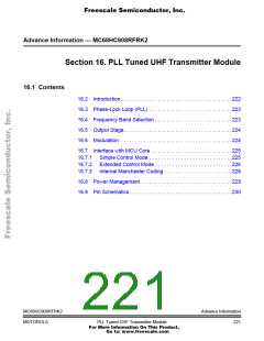 浏览型号68HC908RFRK2的Datasheet PDF文件第221页
