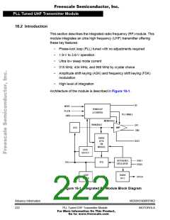 浏览型号68HC908RFRK2的Datasheet PDF文件第222页