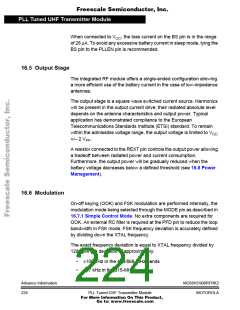 浏览型号68HC908RFRK2的Datasheet PDF文件第224页