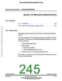 浏览型号68HC908RFRK2的Datasheet PDF文件第245页