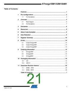 浏览型号ATMEGA16M1_09的Datasheet PDF文件第21页