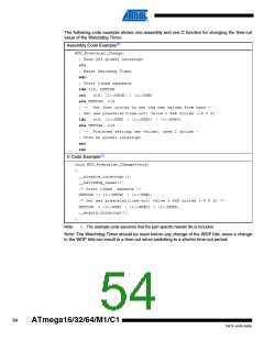 浏览型号ATMEGA16M1_1的Datasheet PDF文件第54页