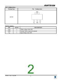 浏览型号EUP7910A的Datasheet PDF文件第2页