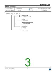 浏览型号EUP7910A的Datasheet PDF文件第3页