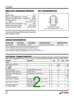 浏览型号LT5581的Datasheet PDF文件第2页