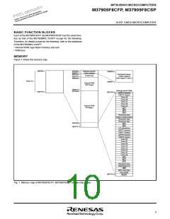 浏览型号M37905F8CSP的Datasheet PDF文件第10页