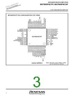 浏览型号M37905F8CSP的Datasheet PDF文件第3页