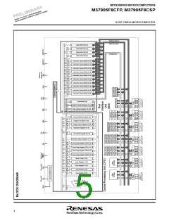 浏览型号M37905F8CSP的Datasheet PDF文件第5页