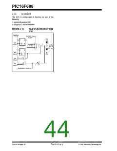 浏览型号PIC16F688-I/P的Datasheet PDF文件第44页