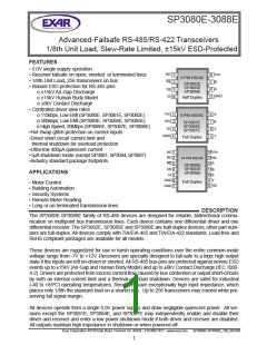 浏览型号SP3084E的Datasheet PDF文件第1页