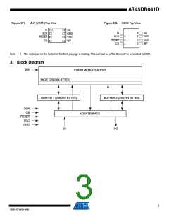 浏览型号AT45DB041D-SU-SL954的Datasheet PDF文件第3页