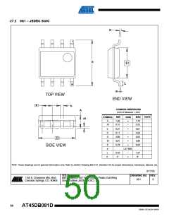 浏览型号AT45DB081D-SU-SL954的Datasheet PDF文件第50页
