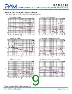 浏览型号PAM8610的Datasheet PDF文件第9页