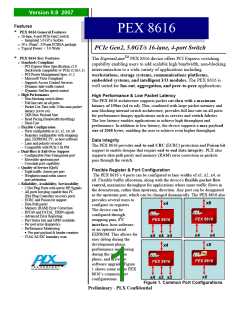 浏览型号PEX8616的Datasheet PDF文件第1页