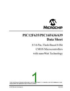 浏览型号PIC12F635-I/SN的Datasheet PDF文件第1页