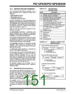 浏览型号PIC12F635-I/SN的Datasheet PDF文件第151页