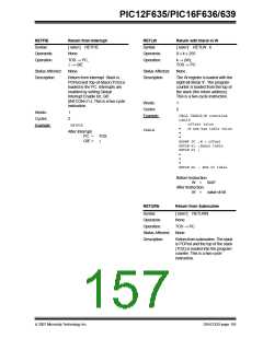 浏览型号PIC12F635-I/SN的Datasheet PDF文件第157页