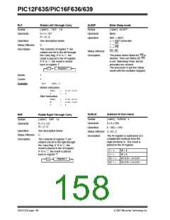 浏览型号PIC12F635-I/SN的Datasheet PDF文件第158页
