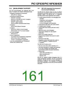浏览型号PIC12F635-I/SN的Datasheet PDF文件第161页