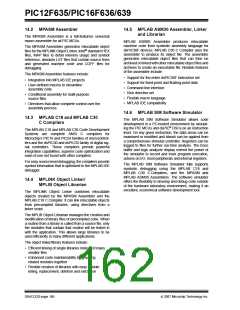浏览型号PIC12F635-I/SN的Datasheet PDF文件第162页