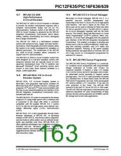浏览型号PIC12F635-I/SN的Datasheet PDF文件第163页