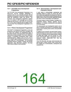 浏览型号PIC12F635-I/SN的Datasheet PDF文件第164页