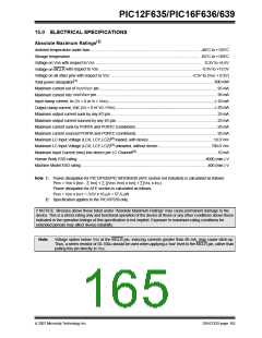 浏览型号PIC12F635-I/SN的Datasheet PDF文件第165页