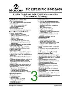 浏览型号PIC12F635-I/SN的Datasheet PDF文件第3页