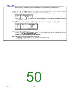浏览型号ST7781的Datasheet PDF文件第50页