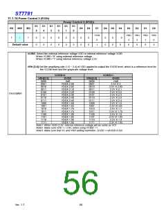 浏览型号ST7781的Datasheet PDF文件第56页