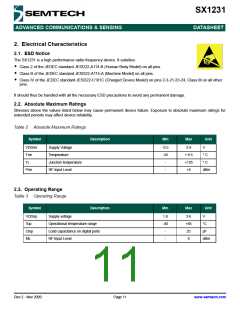 浏览型号SX1231的Datasheet PDF文件第11页