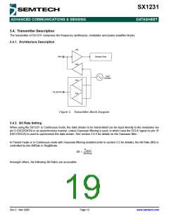 浏览型号SX1231的Datasheet PDF文件第19页