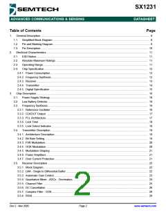 浏览型号SX1231的Datasheet PDF文件第2页
