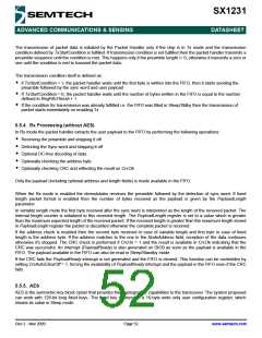浏览型号SX1231的Datasheet PDF文件第52页