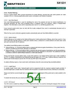 浏览型号SX1231的Datasheet PDF文件第54页