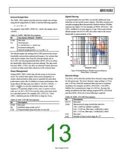 浏览型号ADIS16362BMLZ的Datasheet PDF文件第13页