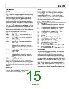 浏览型号ADIS16362BMLZ的Datasheet PDF文件第15页