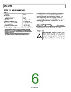 浏览型号ADIS16362BMLZ的Datasheet PDF文件第6页