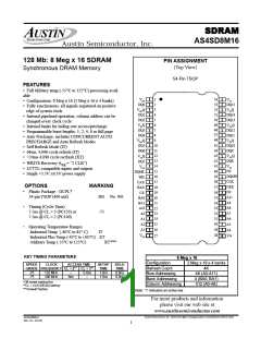 浏览型号AS4SD8M16的Datasheet PDF文件第1页