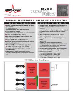 浏览型号BCM2035的Datasheet PDF文件第1页