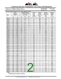 浏览型号SMA5.0A的Datasheet PDF文件第2页