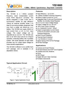 浏览型号YB1680的Datasheet PDF文件第1页