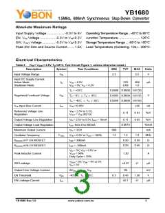 浏览型号YB1680的Datasheet PDF文件第3页