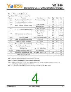浏览型号YB1880的Datasheet PDF文件第4页