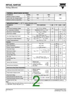 浏览型号IRF540的Datasheet PDF文件第2页